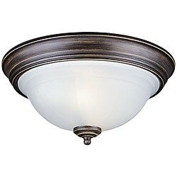 Flush Mount Brindisi Bronze Two Light Fixture 