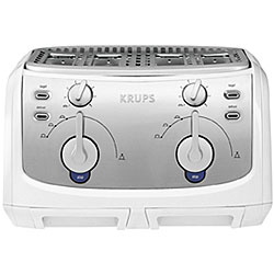 Krups FEM4W White 4-slice Toaster