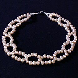 Silver Pearl Necklace (Thailand)