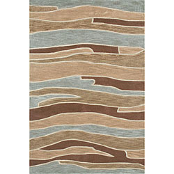 Blue/ Brown Area Rug (3'6 x 5'6)