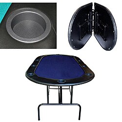 Texas Hold-em Poker Table with Folding Legs