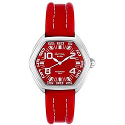 Invicta Activa Women's Red Leatherette Strap Watch