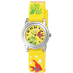 Activa by Invicta Girl's Yellow Fish Design Watch