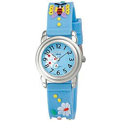 Activa by Invicta Girl's Blue Flower Design Watch