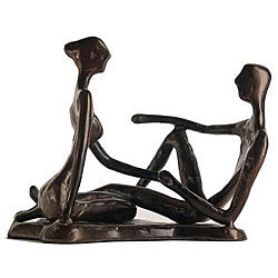 Handcrafted Loving Couple Sculpture
