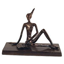 Handcrafted Reading Girl Sculpture