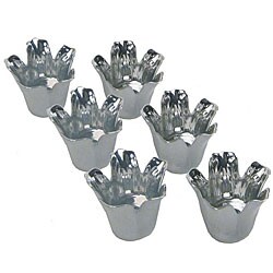 Glass Tulip Votive Holders (Set of 6)