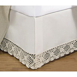 Tailored Crocheted Bedskirt