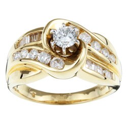 14k Yellow Gold 1ct TDW Diamond Engagement Ring (H-I, I2)