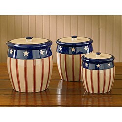 Park Designs 'Stars and Stripes' Canisters (Set of 3)