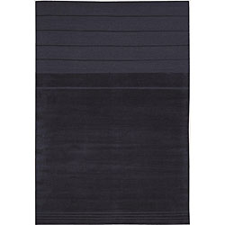 Calvin Klein Charcoal Wool/ Silk Rug (5'6 x 8')