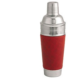Red Leather 9-inch Martini / Cocktail Shaker