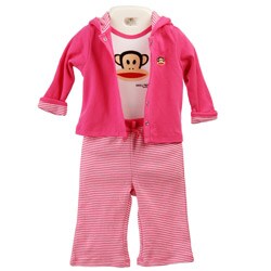 Small Paul by Paul Frank Infant Girl's 3-piece Hoodie Set
