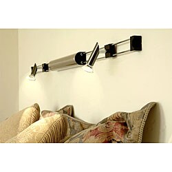 Silver Cordless Overhead Dual Reading Lamp 