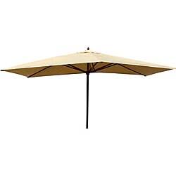 Garden Odyssey Stone Umbrella/ Wood Pole Set