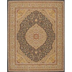 Eastern Gate Green Rug (4' x 6' Oval)