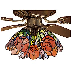 Tiffany-style Iris Fan Light Shade