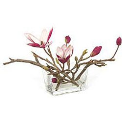 Kathy Ireland Home Japanese Magnolia Silk Flower