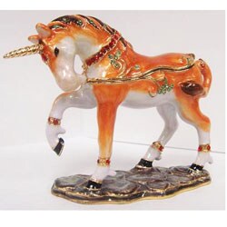 Jeweled Unicorn Keepsake Box