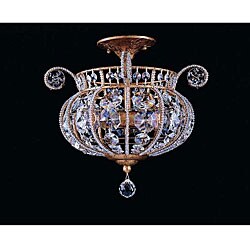 Etruscan Gold 3-light Semi-flush Pendant