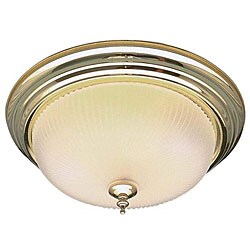 Polished Brass 2-light Flush Wall Mount