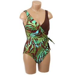 Alicia Simone Women's Surplice Mio Swimsuit