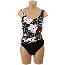 Alicia Simone Women's Gathered Waist Swimsuit
