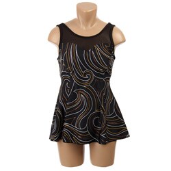 Alicia Simone Women's 1-piece Geometric Print Swimsuit