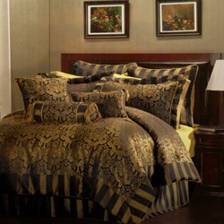 Allison Black/ Gold 9-piece Comforter Set