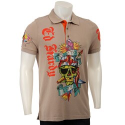 Ed Hardy Men's Short-sleeve Pirate Skull Polo