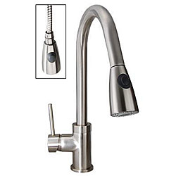 Koen Brushed Nickel Single Lever Spiral Pull-out Faucet