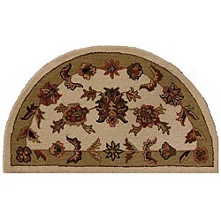 Shapes Sage Half-round Wool Rug (1'8 x 3')