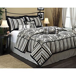 Charo 7-piece King-size Deluxe Chenille Comforter Set