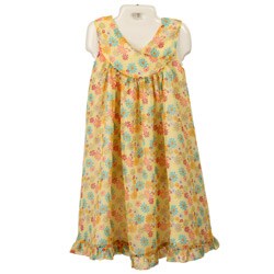 FINAL SALE Laura Ashley Girl's Yellow Floral Dress