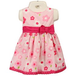 FINAL SALE Laura Ashley Infant Girl's Pink Floral Dress
