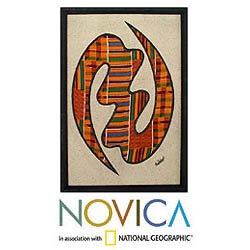 Batik 'Gye Nyame' Painting (Ghana)
