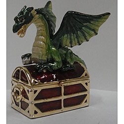 Jeweled Dragon Treasure Box