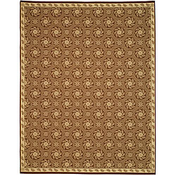 Martha Stewart Pinwheel Pinecone Wool Rug (8'10 x 11'6)