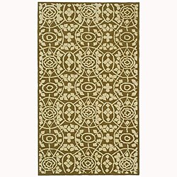 Martha Stewart Bloomery Garden Row Cotton Rug (7'9 x 9'9)