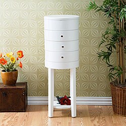 Kendall Standing White Jewelry Armoire