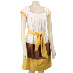 Max & Cleo Women's Poplin Colorblock Dress