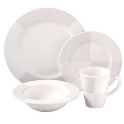 Nautica 16-piece 'Arctic White' Dinnerware Set (Service for 4)