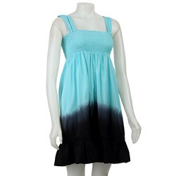 FINAL SALE Kensie Girl Junior's Blue/ Black Voile Dress