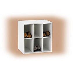 White Six-cube Storage Unit