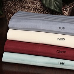 310 Thread Count Combed Cotton Sateen Stripe Sheet Set