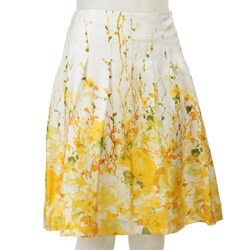 Calvin Klein Women's Sunray Silk Skirt
