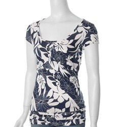 Everyday Brand Junior's High-waist Floral Top