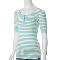 Everyday Brand Junior's Striped Henley Top