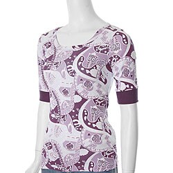 Everyday Brand Junior's Jewel Neck Knit Top