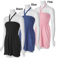 Cocoa Women's Halter Terry Swimsuit Cover-up Dress